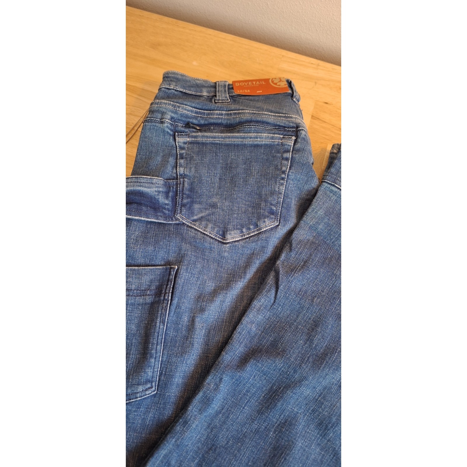 Dovetail Workwear Dx Bootcut Denim Jeans Utility Pants Size 12- 30x33 Nwt — image 6 of 8